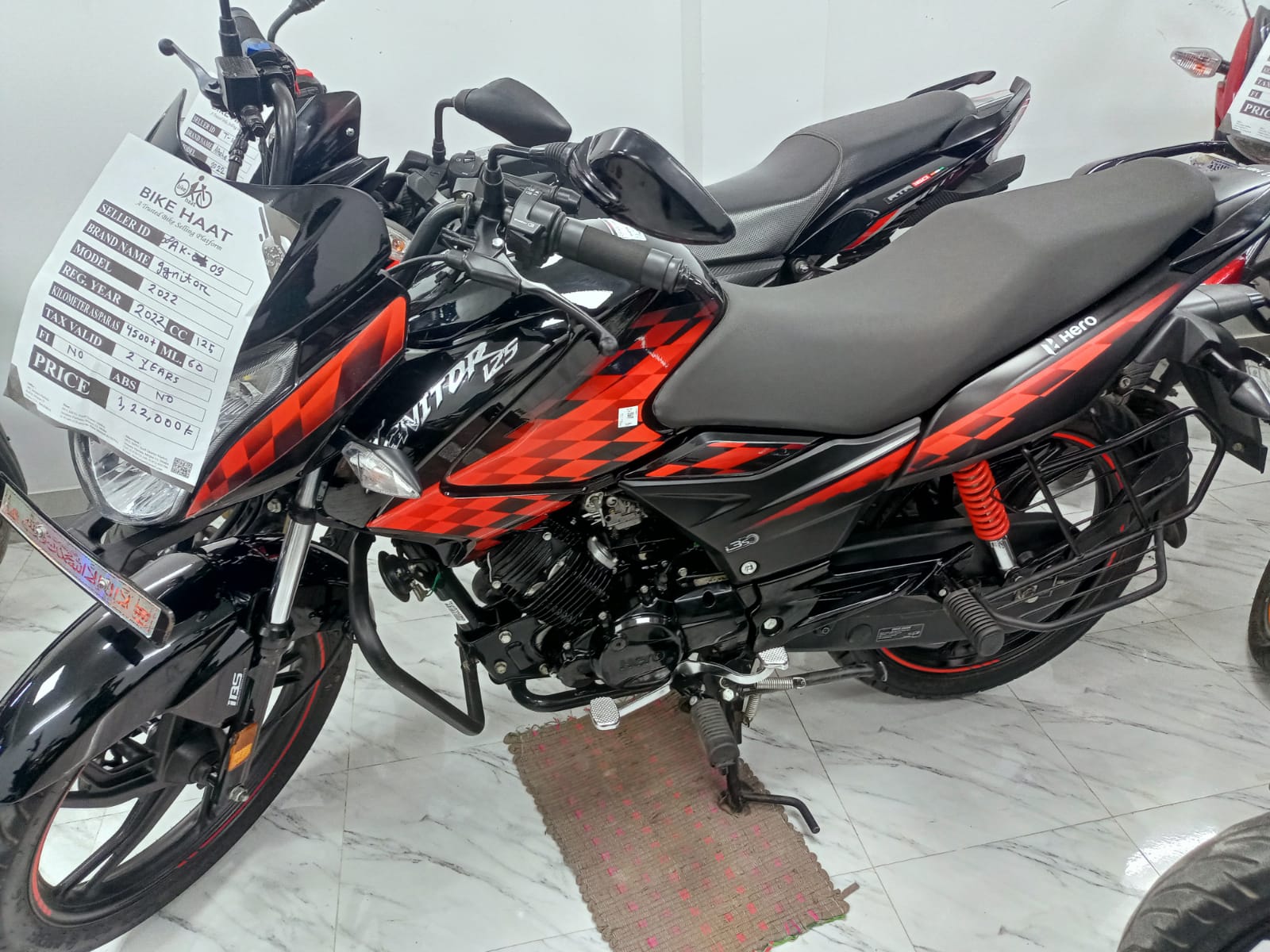 hero motorcycle price rate